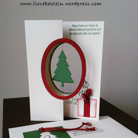 Stampin Up Christmas Card | pinned from www.ilovebasteln.wordpress.com